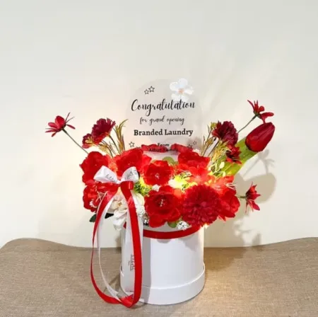 Bloom Box Akrilik Ucapan Grand Opening Larangan